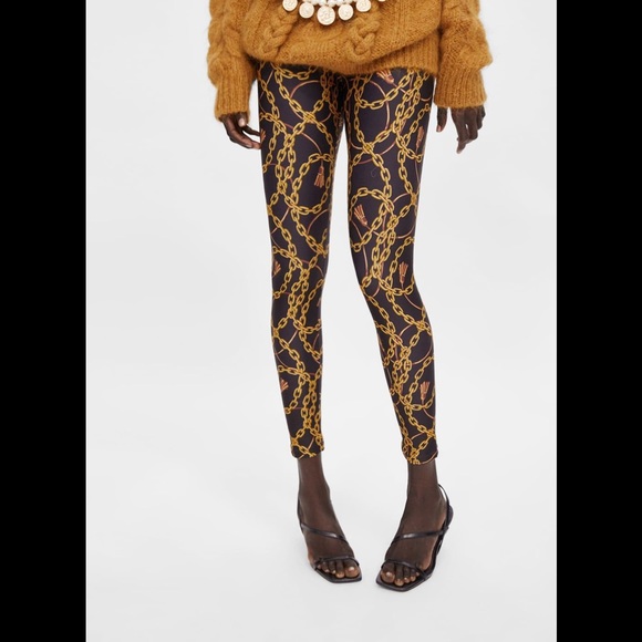 Zara chain print leggings Clearance